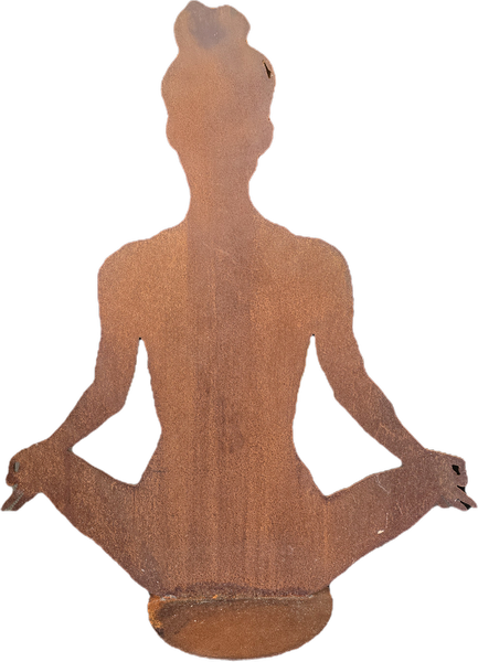 Yoga Lady aus Stahl