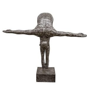 Lebensgroße Skulptur aus Alugus